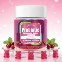 Women Probiotic Gummy Candy Original Cranberry with Prebiotic Vaginal Urinary Health PH Balance Sugar Free Organic